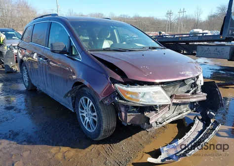 2012 Honda Odyssey Ex-L z USA, uszkodzony, nr VIN 5FNRL5H60CB045871